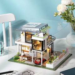 Garden Villa DIY Dollhouse Miniature Kit