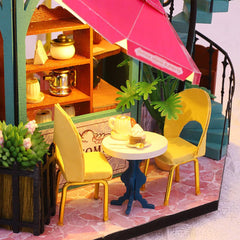 Flower & Coffee Tasting Room DIY Miniature Dollhouse