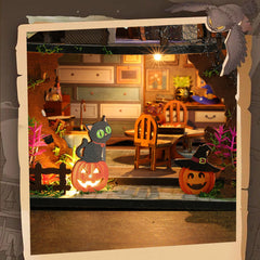 Spooky Magic Cottage DIY Miniature Dollhouse Kit