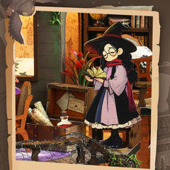 Spooky Magic Cottage DIY Miniature Dollhouse Kit