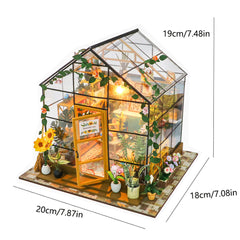 Sunshine Green House DIY Miniature House Kit