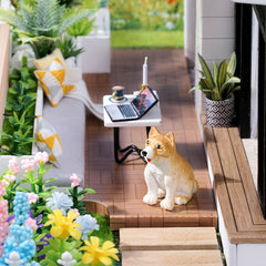 Garden Villa DIY Dollhouse Miniature Kit