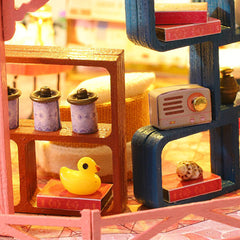 Flower & Coffee Tasting Room DIY Miniature Dollhouse