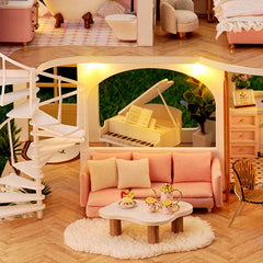 Spiral Staircase Loft DIY Miniature House Kit