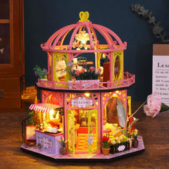 Flower & Coffee Tasting Room DIY Miniature Dollhouse