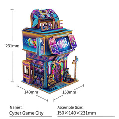 Cyber Game City 3D DIY Miniature Kit