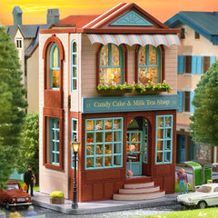 Candy Cake & Milk Tea Shop DIY Miniature House Kit