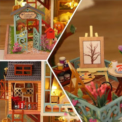 Jungle Resort DIY Wooden Miniature House Kit